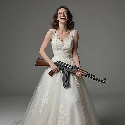 Bridal Laughter: A Unique Portrait
