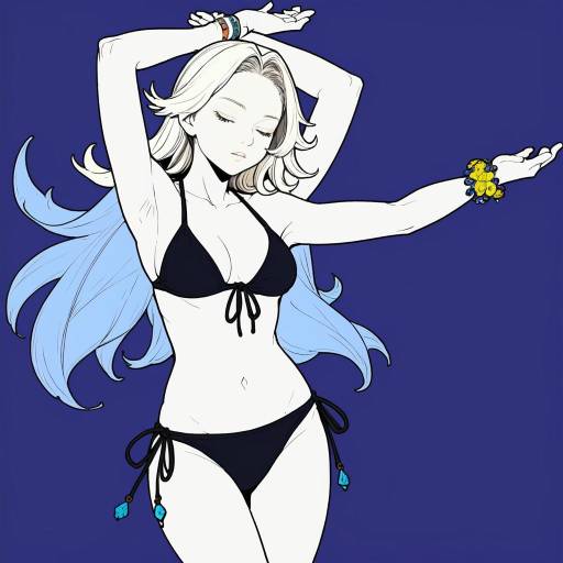 Bravely Default II Girl in Swimsuit