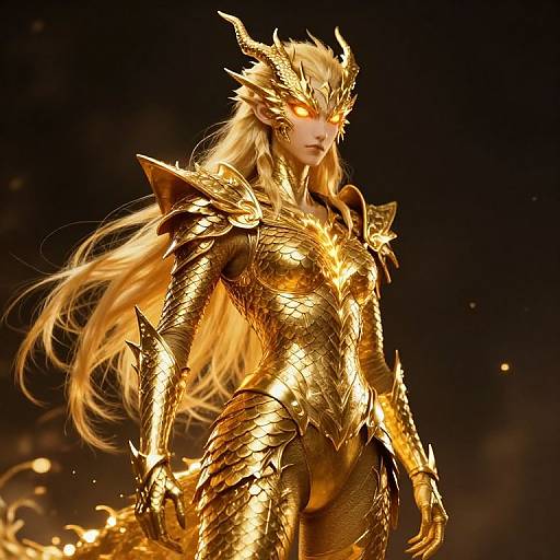 Golden Elven-Dragon Warrior