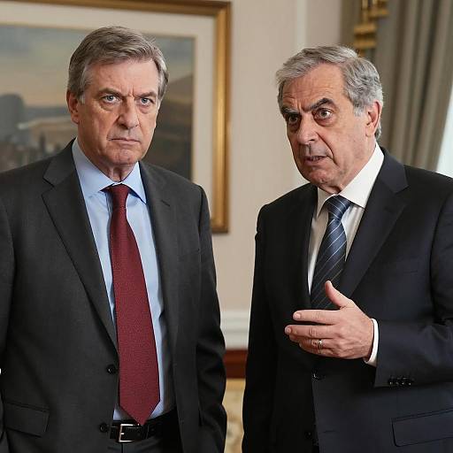 Serious Businessmen in Formal Attire