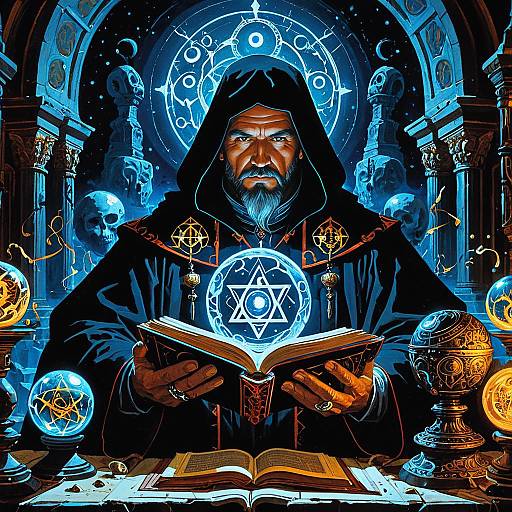 Surreal Baroque Portrait of a Sorcerer