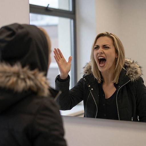 Intense Confrontation in the Mirror