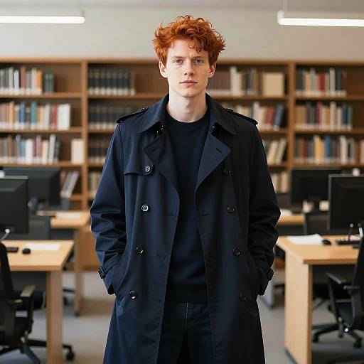 Youthful Marine Physicist in Urban Attire