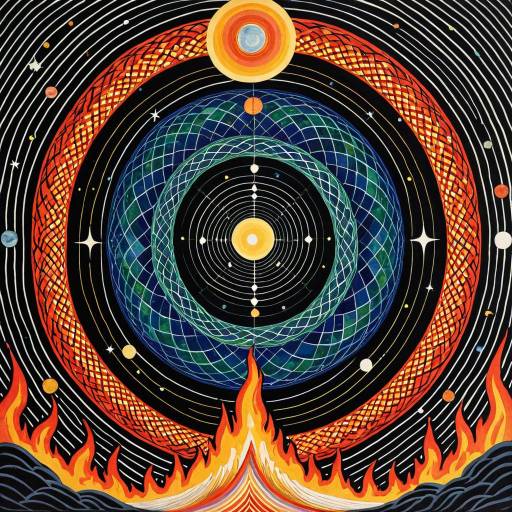 Cosmic Serpents and Nebulous Fires Artwork