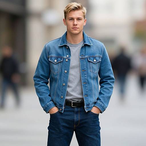 Realistic Casual Male Fashion Portrait