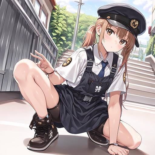 High Quality Military Girl Portrait