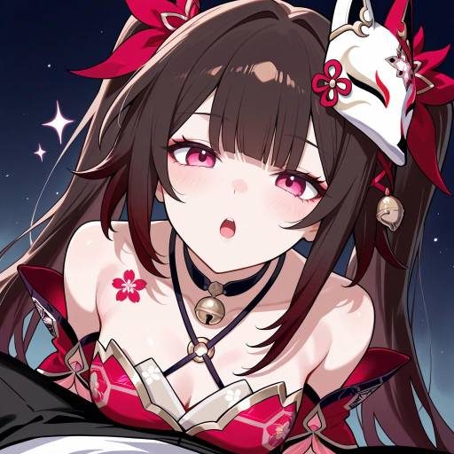 Epic Characters with Fox Mask and Twintails