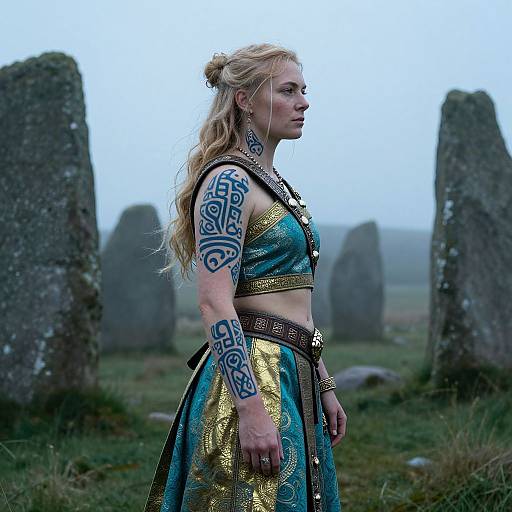 Ancient Pictish Warrior Woman