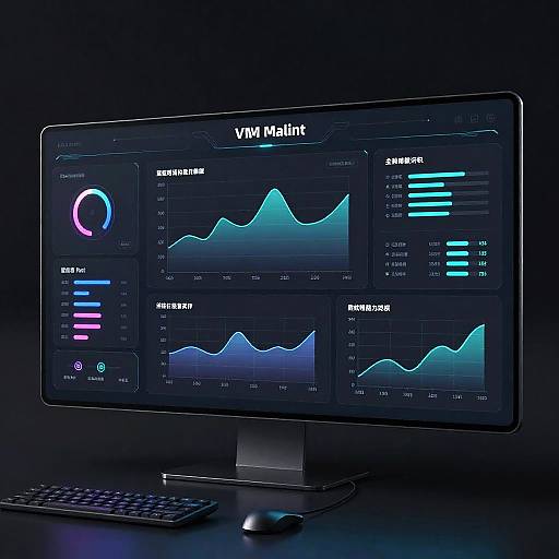Futuristic VM Dashboard Interface