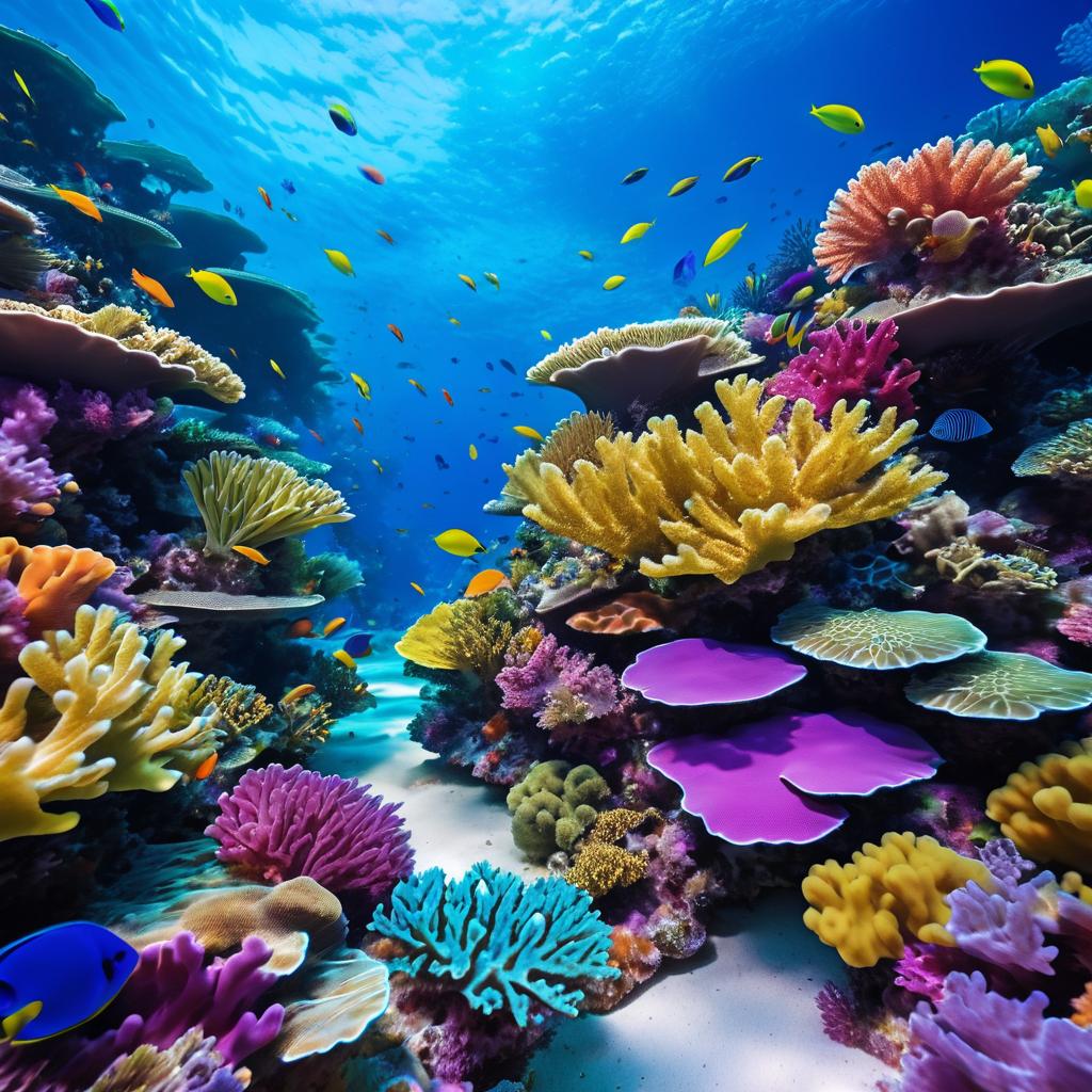 Vibrant Macro Coral Reef Photography