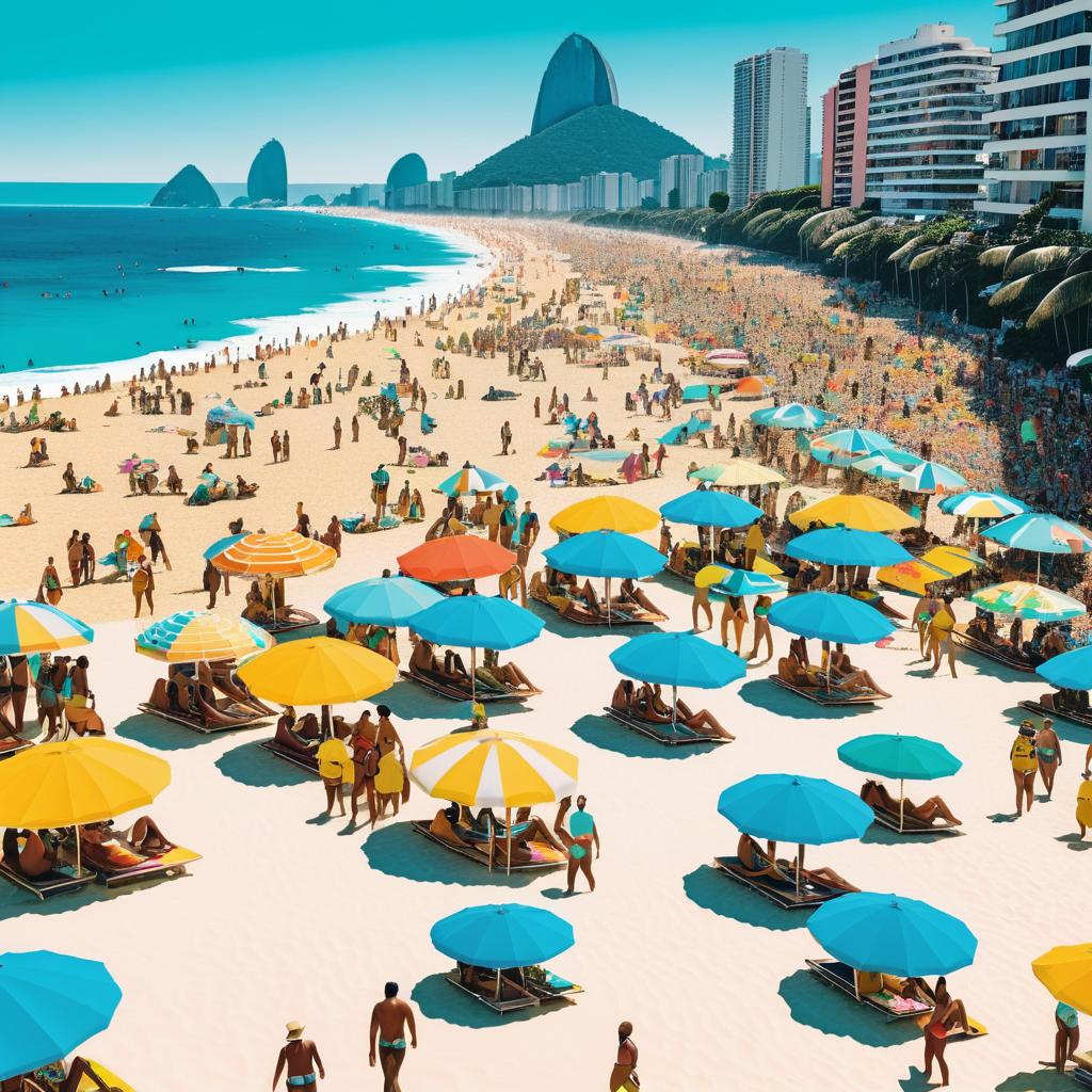 Vibrant Beach Life in Rio de Janeiro