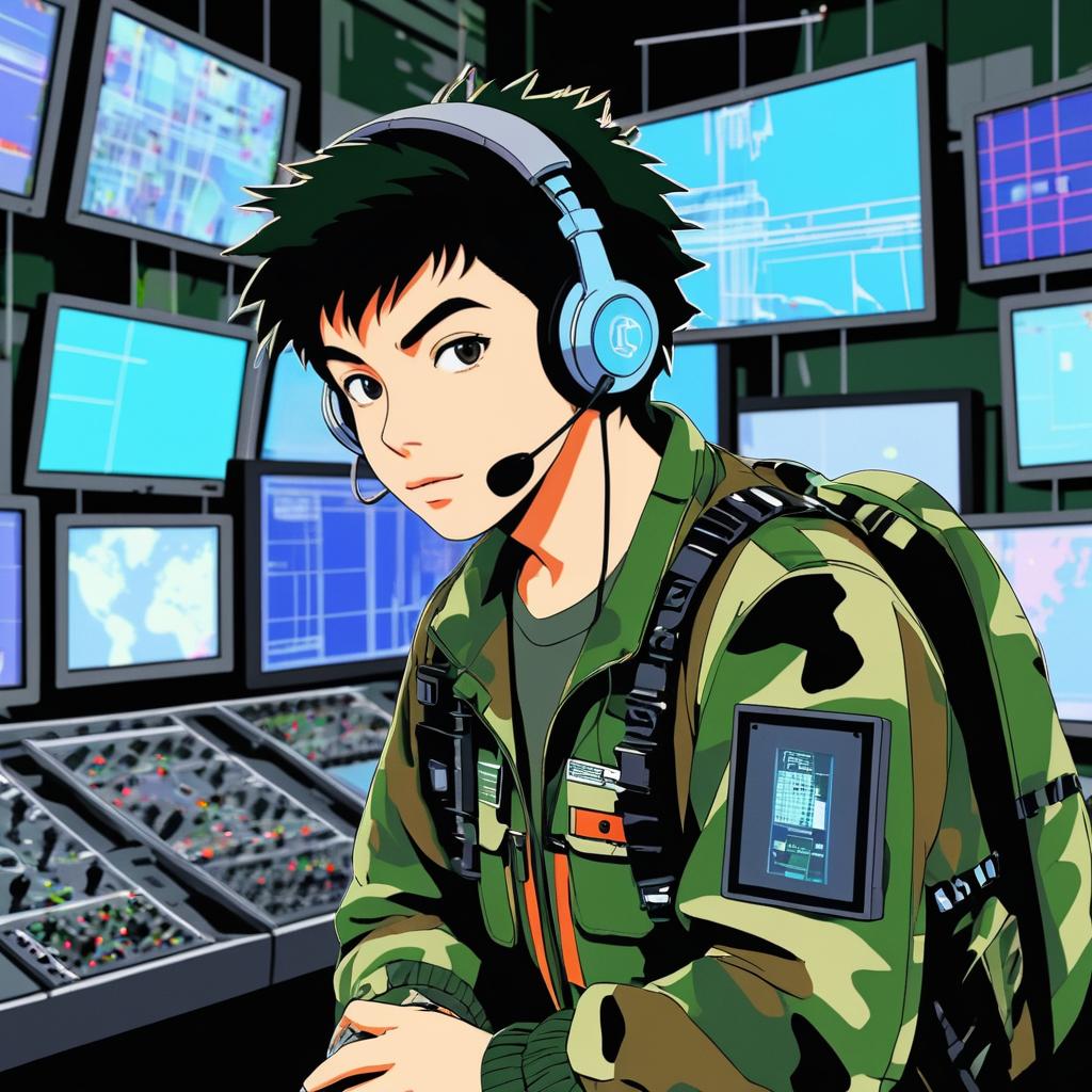 Intrepid Signal Jammer in Anime Style