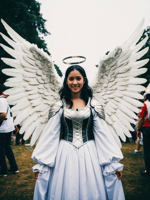 Candid Portrait of Angelic Cosplay