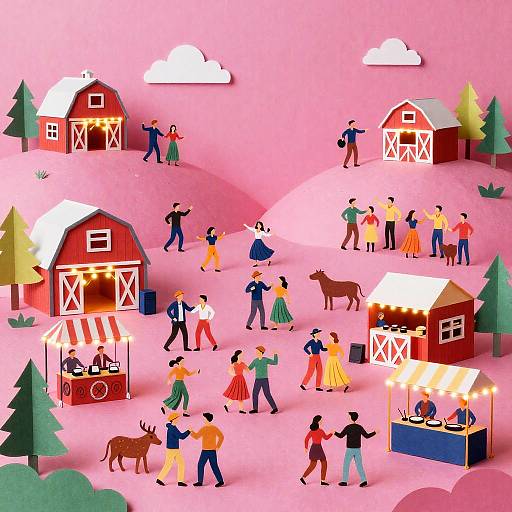 Paper Cut Festival on Magenta Hills