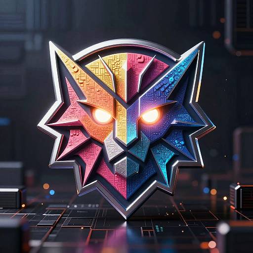 Abstract Neural Network Emblem