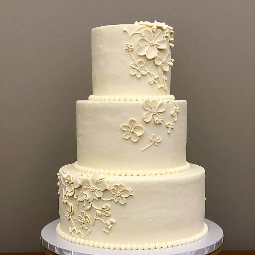 Elegant Tiered Wedding Cake Design