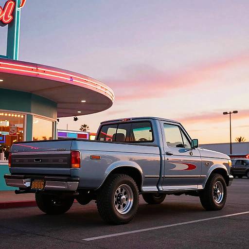80s F150 Pickup at Neon Diner