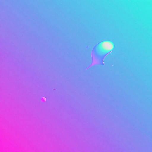 Surreal Neon Iridescent Abstract Texture