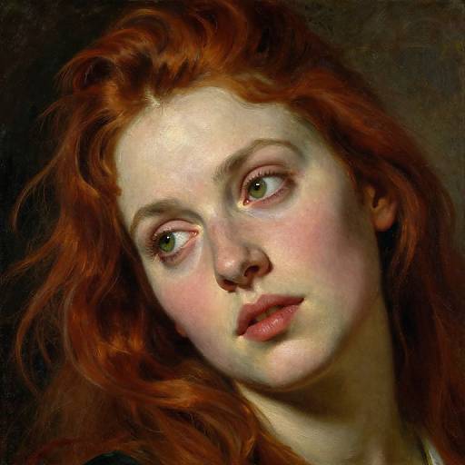 Rembrandt-Style Portrait with Bug's-Eye View