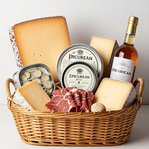 Epicurean Meat and Cheese Gift Basket