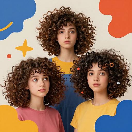 Big Curly Hair in Surreal Art