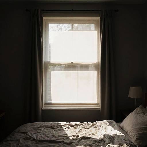 Sunlit Bedroom Morning Scene