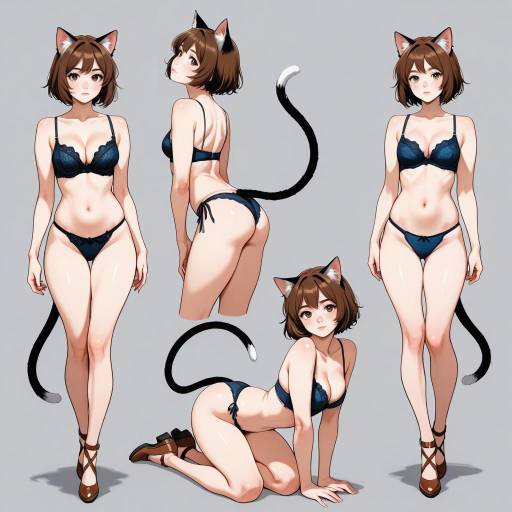 Playful Cat Eared Girls with Style