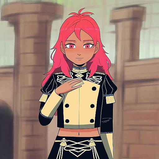 Illustration of Hapi (fire emblem), fire emblem in the style of Radish p