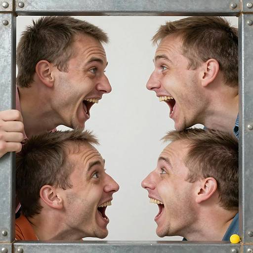 Joyful Encounter: Laughter Between Friends