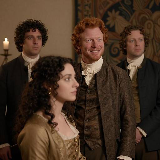 Elegant 18th-Century Group Portrait