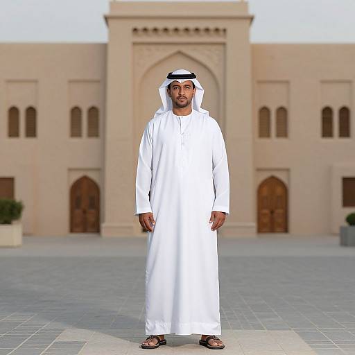 Man in Rich Arab Traditional Costume