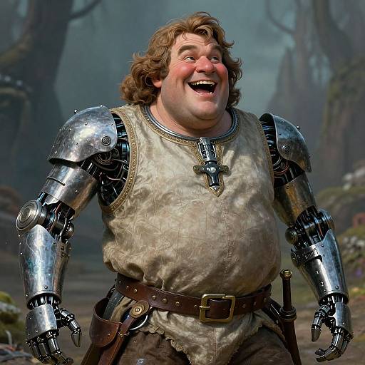 Jovial 1400AD Captain in Fantasy RPG