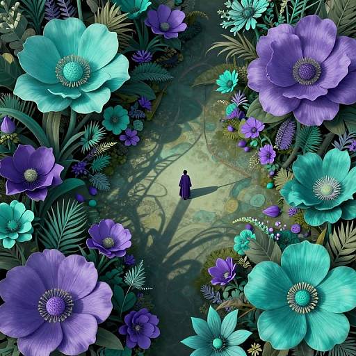 Surreal Ethereal Garden Aerial View