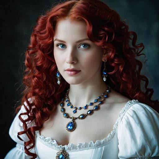 Elegant Renaissance Cosplay of a Woman