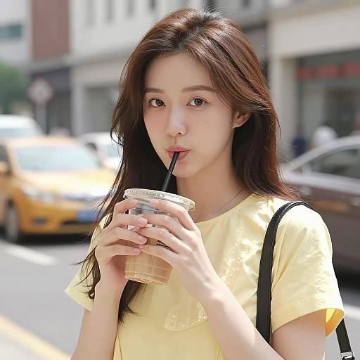 Urban Daylight Portrait of Asian Woman