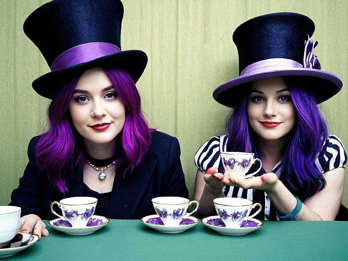 Mad Hatters Tea Party Face Swap