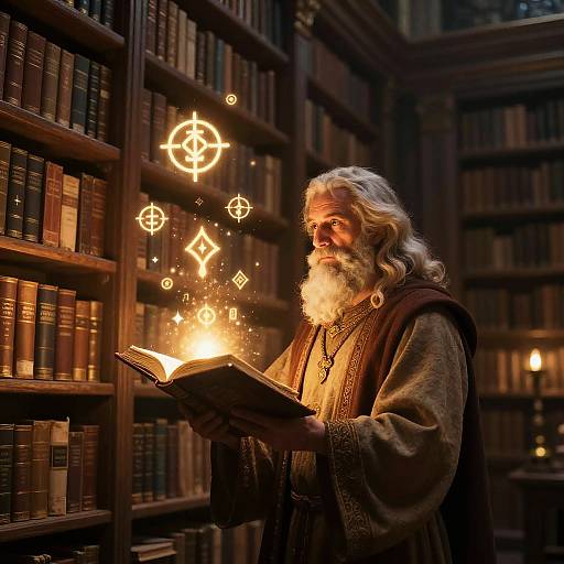 Ancient Library of Glowing Knowledge