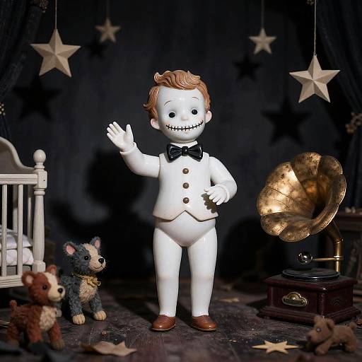 Porcelain Ventriloquist in Abandoned Nursery
