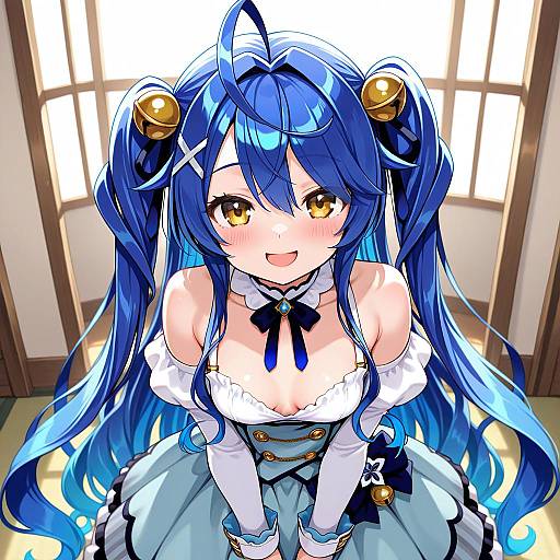 Illustration of Amamiya kokoro, nijisanji in the style of Chounorin