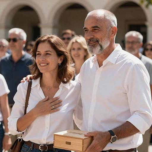 Joyful Outdoor Event with Friends