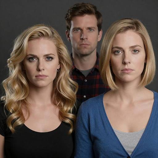 Dramatic Portrait of Three Individuals