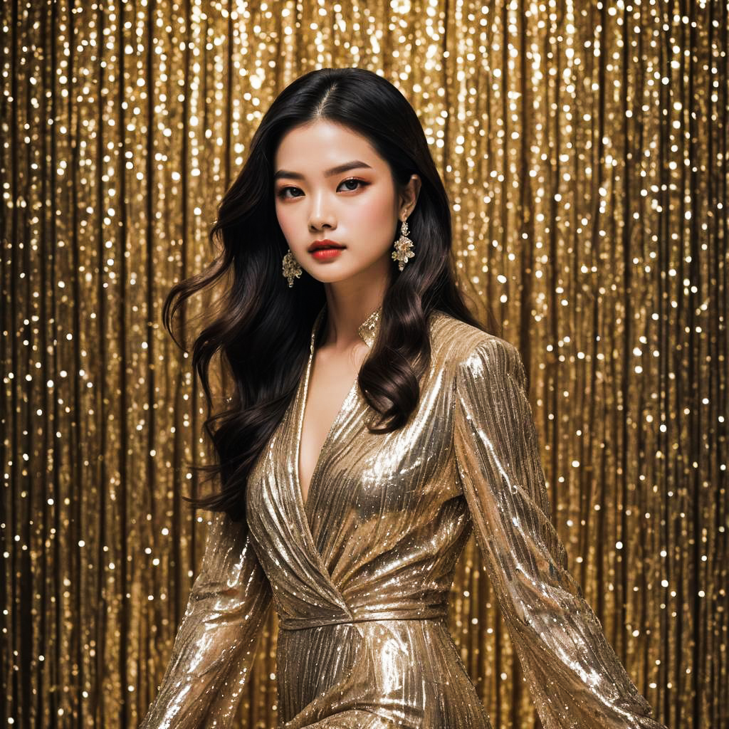 Chic Editorial Shoot: Heiress in Sequins