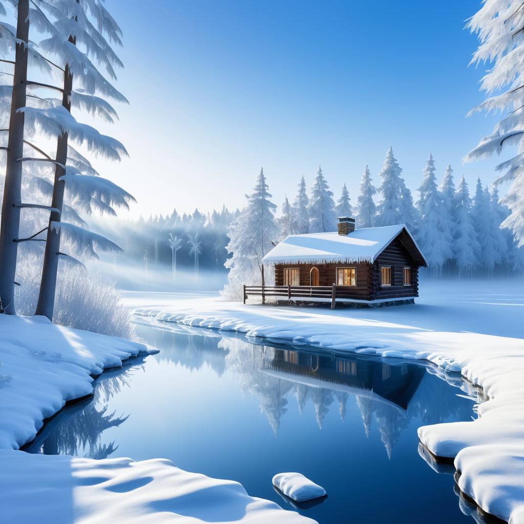 Winter Wonderland: Snowy Landscape Serenity