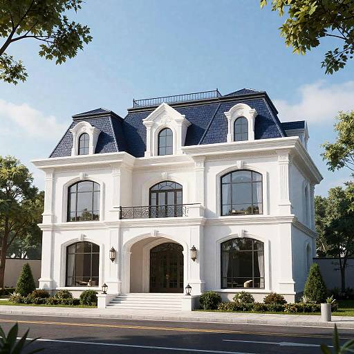 Ultra-Realistic Modern Neoclassical Villa