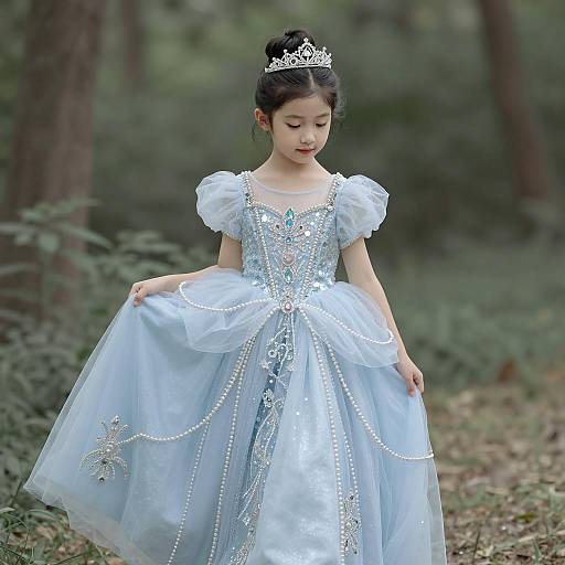 Dreamy Fairytale Portrait of Young Princess