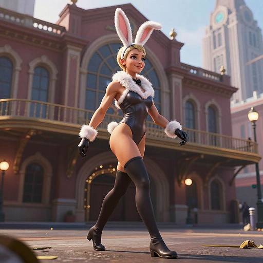 Mirko Bunny Girl Dynamic City Walk