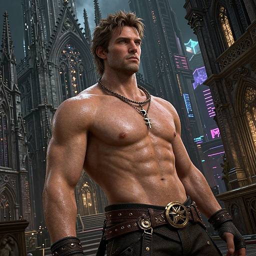 Cyberpunk Gothic Manly Masterpiece