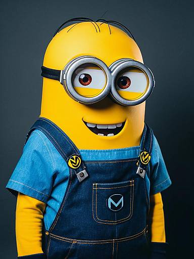 Photorealistic Man in Minion Costume