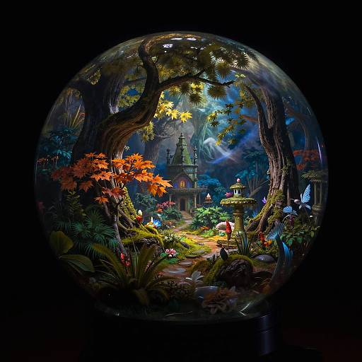Thomas Cole Fantasy Glass Sphere