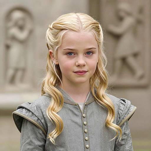 Photorealistic Portrait of Young Daenerys